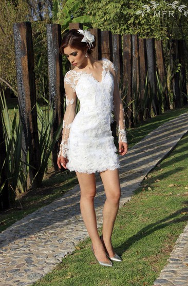 sexy short wedding dress