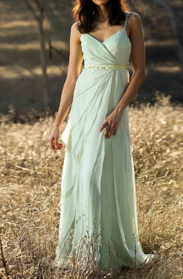 celadon green dress