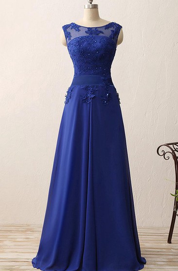 cobalt blue wedding dress